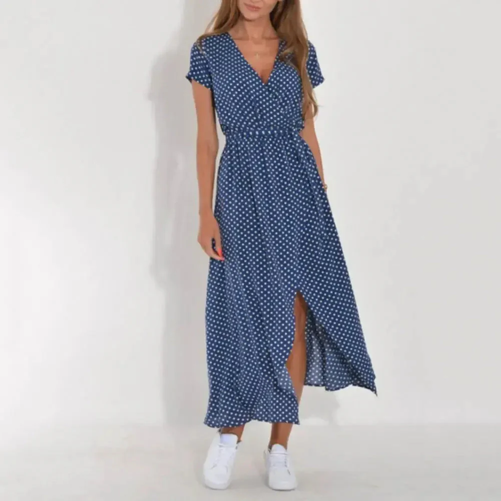 Vestito a portafoglio con stampa floreale da donna - Image 12